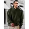 imageJMIERR Mens Casual Cotton Hooded Collar Drawstring Hoodies Pullover Sweatshirts Casual Long Sleeve ShirtsGreen