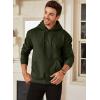 imageJMIERR Mens Casual Cotton Hooded Collar Drawstring Hoodies Pullover Sweatshirts Casual Long Sleeve ShirtsGreen