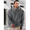 imageJMIERR Mens Casual Cotton Hooded Collar Drawstring Hoodies Pullover Sweatshirts Casual Long Sleeve ShirtsGrey