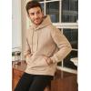 imageJMIERR Mens Casual Cotton Hooded Collar Drawstring Hoodies Pullover Sweatshirts Casual Long Sleeve ShirtsKhaki