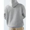 imageJMIERR Mens Casual Cotton Hooded Collar Drawstring Hoodies Pullover Sweatshirts Casual Long Sleeve ShirtsLight Grey