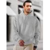 imageJMIERR Mens Casual Cotton Hooded Collar Drawstring Hoodies Pullover Sweatshirts Casual Long Sleeve ShirtsLight Grey