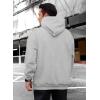 imageJMIERR Mens Casual Cotton Hooded Collar Drawstring Hoodies Pullover Sweatshirts Casual Long Sleeve ShirtsLight Grey