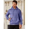 imageJMIERR Mens Casual Cotton Hooded Collar Drawstring Hoodies Pullover Sweatshirts Casual Long Sleeve ShirtsLilac