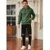 imageJMIERR Mens Casual Cotton Hooded Collar Drawstring Hoodies Pullover Sweatshirts Casual Long Sleeve ShirtsMist Green