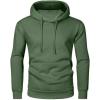 imageJMIERR Mens Casual Cotton Hooded Collar Drawstring Hoodies Pullover Sweatshirts Casual Long Sleeve ShirtsMist Green