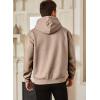 imageJMIERR Mens Casual Cotton Hooded Collar Drawstring Hoodies Pullover Sweatshirts Casual Long Sleeve ShirtsParchment