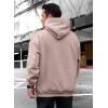 imageJMIERR Mens Casual Cotton Hooded Collar Drawstring Hoodies Pullover Sweatshirts Casual Long Sleeve ShirtsPink