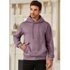imageJMIERR Mens Casual Cotton Hooded Collar Drawstring Hoodies Pullover Sweatshirts Casual Long Sleeve ShirtsPurple