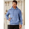 imageJMIERR Mens Casual Cotton Hooded Collar Drawstring Hoodies Pullover Sweatshirts Casual Long Sleeve ShirtsSky Blue