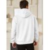 imageJMIERR Mens Casual Cotton Hooded Collar Drawstring Hoodies Pullover Sweatshirts Casual Long Sleeve ShirtsWhite