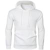 imageJMIERR Mens Casual Cotton Hooded Collar Drawstring Hoodies Pullover Sweatshirts Casual Long Sleeve ShirtsWhite