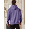 imageJMIERR Mens Casual Cotton Hooded Collar Drawstring Hoodies Pullover Sweatshirts Casual Long Sleeve ShirtsWisteria