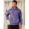 imageJMIERR Mens Casual Cotton Hooded Collar Drawstring Hoodies Pullover Sweatshirts Casual Long Sleeve ShirtsWisteria