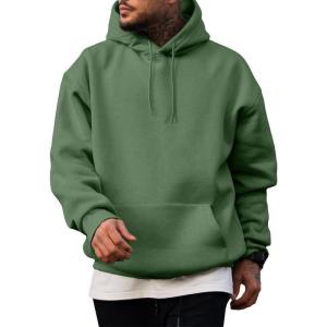 imageJMIERR Mens Casual Cotton Hooded Collar Drawstring Hoodies Pullover Sweatshirts Casual Long Sleeve ShirtsMist Green