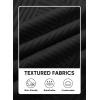 imageJMIERR Mens Casual 7quot Shorts Summer Drawstring Elastic Waist Beach Sweat Shorts Texture with PocketsBlack