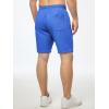 imageJMIERR Mens Casual 7quot Shorts Summer Drawstring Elastic Waist Beach Sweat Shorts Texture with PocketsBlue