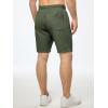 imageJMIERR Mens Casual 7quot Shorts Summer Drawstring Elastic Waist Beach Sweat Shorts Texture with PocketsGreen