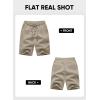 imageJMIERR Mens Casual 7quot Shorts Summer Drawstring Elastic Waist Beach Sweat Shorts Texture with PocketsKhaki