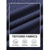 imageJMIERR Mens Casual 7quot Shorts Summer Drawstring Elastic Waist Beach Sweat Shorts Texture with PocketsNavy Blue