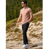 imageJMIERR Mens Casual Elastic Waist Pants Water Resistant QuickDry Lightweight Outdoor Golf Pant with Zipper PocketsBlack