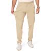 imageJMIERR Mens Casual Elastic Waist Pants Water Resistant QuickDry Lightweight Outdoor Golf Pant with Zipper PocketsBeige