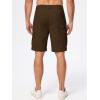 imageJMIERR Mens Cargo Shorts Corduroy Casual Elastic Waist Lightweight Outdoor Hiking Work ShortCoffee