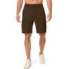 imageJMIERR Mens Cargo Shorts Corduroy Casual Elastic Waist Lightweight Outdoor Hiking Work ShortCoffee