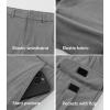 imageJMIERR Mens Cargo Shorts Corduroy Casual Elastic Waist Lightweight Outdoor Hiking Work ShortGrey