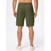 imageJMIERR Mens Cargo Shorts Corduroy Casual Elastic Waist Lightweight Outdoor Hiking Work ShortJungle Green