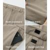 imageJMIERR Mens Cargo Shorts Corduroy Casual Elastic Waist Lightweight Outdoor Hiking Work ShortKhaki
