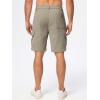 imageJMIERR Mens Cargo Shorts Corduroy Casual Elastic Waist Lightweight Outdoor Hiking Work ShortKhaki