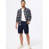 imageJMIERR Mens Cargo Shorts Corduroy Casual Elastic Waist Lightweight Outdoor Hiking Work ShortNavy Blue