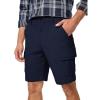 imageJMIERR Mens Cargo Shorts Corduroy Casual Elastic Waist Lightweight Outdoor Hiking Work ShortNavy Blue