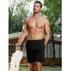 imageJMIERR Mens Running Shorts 7 Inch Lightweight Quick Dry Workout Summer Athletic Gym Shorts with Zipper PocketBlack