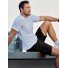 imageJMIERR Mens Running Shorts 7 Inch Lightweight Quick Dry Workout Summer Athletic Gym Shorts with Zipper PocketBlack