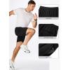 imageJMIERR Mens Running Shorts 7 Inch Lightweight Quick Dry Workout Summer Athletic Gym Shorts with Zipper PocketBlack
