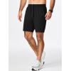 imageJMIERR Mens Running Shorts 7 Inch Lightweight Quick Dry Workout Summer Athletic Gym Shorts with Zipper PocketBlack