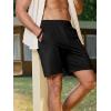 imageJMIERR Mens Running Shorts 7 Inch Lightweight Quick Dry Workout Summer Athletic Gym Shorts with Zipper PocketBlack