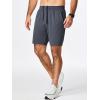 imageJMIERR Mens Running Shorts 7 Inch Lightweight Quick Dry Workout Summer Athletic Gym Shorts with Zipper PocketDark Grey