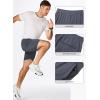 imageJMIERR Mens Running Shorts 7 Inch Lightweight Quick Dry Workout Summer Athletic Gym Shorts with Zipper PocketDark Grey