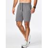 imageJMIERR Mens Running Shorts 7 Inch Lightweight Quick Dry Workout Summer Athletic Gym Shorts with Zipper PocketGray