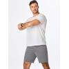 imageJMIERR Mens Running Shorts 7 Inch Lightweight Quick Dry Workout Summer Athletic Gym Shorts with Zipper PocketGray