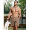 imageJMIERR Mens Running Shorts 7 Inch Lightweight Quick Dry Workout Summer Athletic Gym Shorts with Zipper PocketKhaki