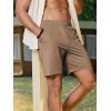 imageJMIERR Mens Running Shorts 7 Inch Lightweight Quick Dry Workout Summer Athletic Gym Shorts with Zipper PocketKhaki
