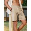 imageJMIERR Mens Running Shorts 7 Inch Lightweight Quick Dry Workout Summer Athletic Gym Shorts with Zipper PocketLight Khaki