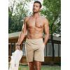 imageJMIERR Mens Running Shorts 7 Inch Lightweight Quick Dry Workout Summer Athletic Gym Shorts with Zipper PocketLight Khaki
