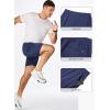 imageJMIERR Mens Running Shorts 7 Inch Lightweight Quick Dry Workout Summer Athletic Gym Shorts with Zipper PocketNavy Blue