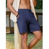 imageJMIERR Mens Running Shorts 7 Inch Lightweight Quick Dry Workout Summer Athletic Gym Shorts with Zipper PocketNavy Blue