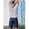 imageJMIERR Mens Running Shorts 7 Inch Lightweight Quick Dry Workout Summer Athletic Gym Shorts with Zipper PocketNavy Blue